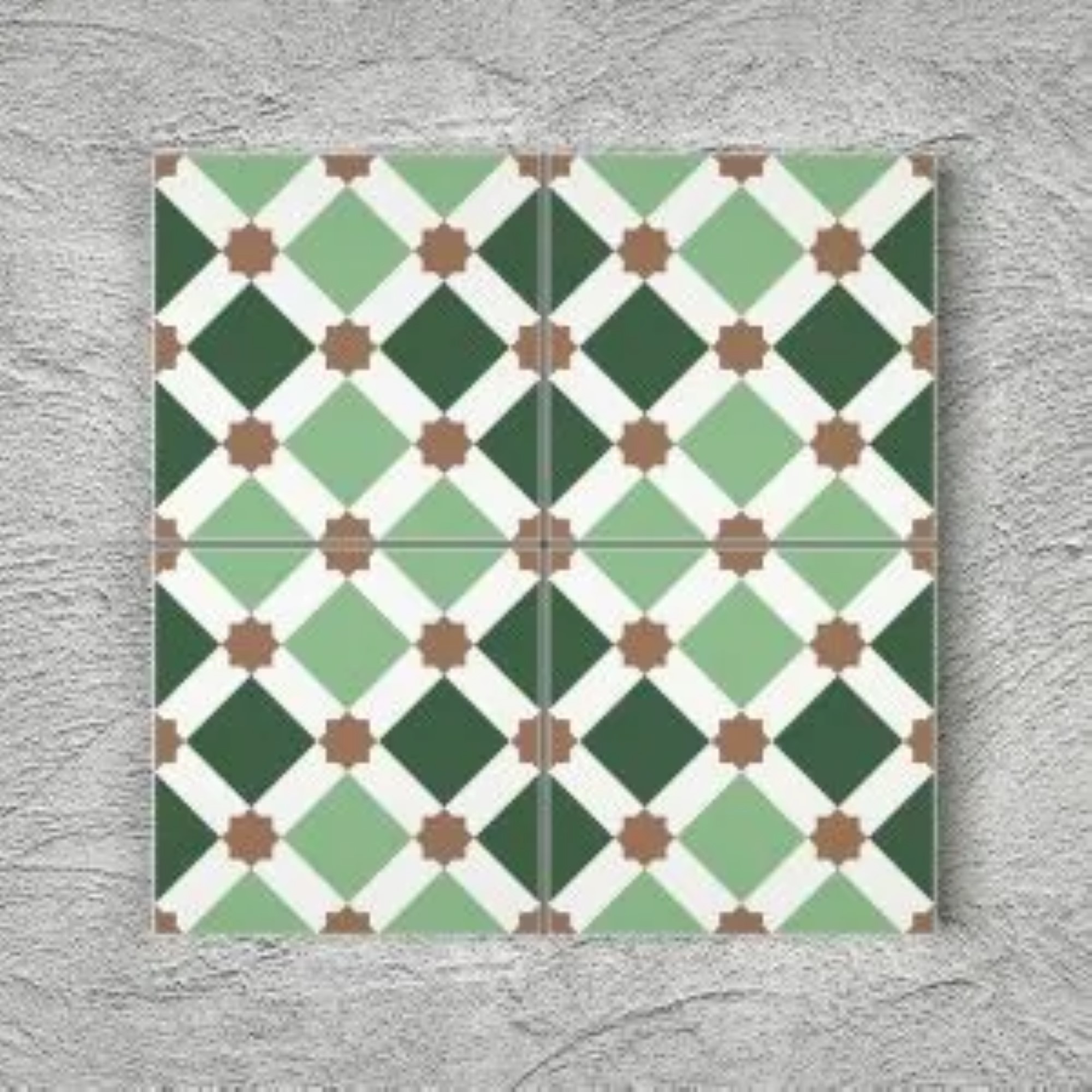 20x20 cm Çini Yer Karosu Y-33